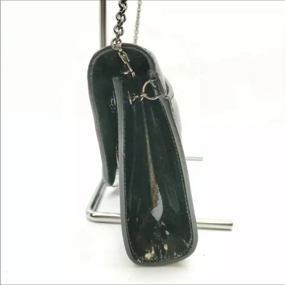 Christian Louboutin Riviera Black Patent Leather Clutch